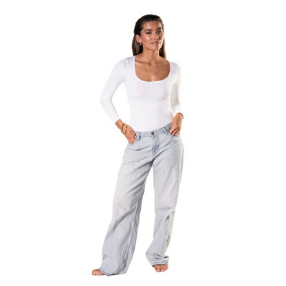 LANGE MOUWEN STRING BODYSUIT