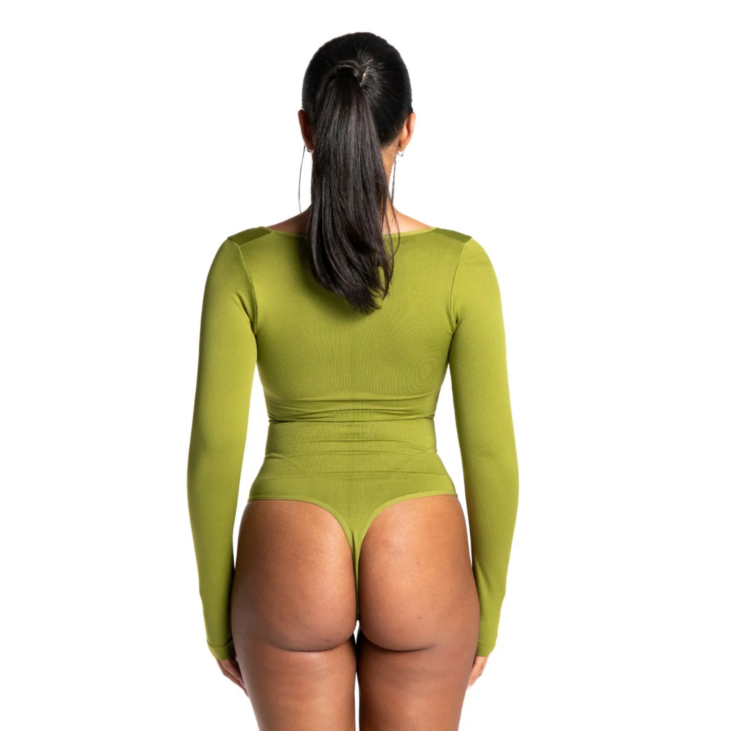 LANGE MOUWEN STRING BODYSUIT