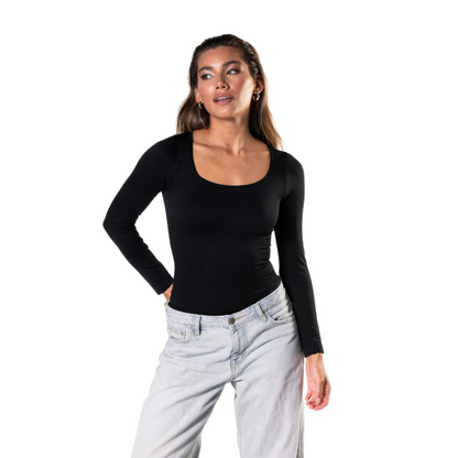 LANGE MOUWEN STRING BODYSUIT